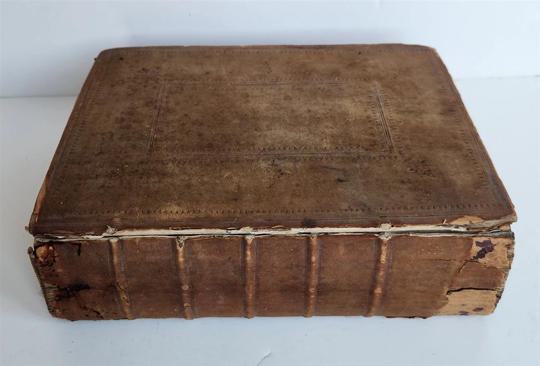 1633 BIBLE in ENGLISH antique OLD & NEW TESTAMENT by Robert Barker & John Bill - 5