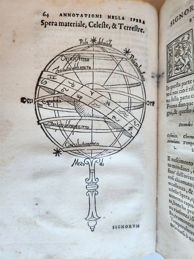 1550 ASTROLOGY Annotationi sopra la Lettione della Sphera del Sacrobosco ANTIQUE - 11