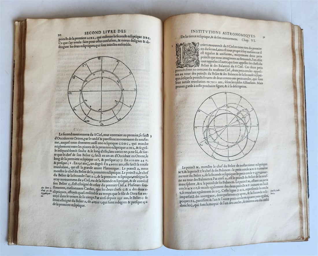 1557 ASTRONOMY ILLUSTRATED antique Les Institutions Astronomiques J.P. de Mesmes - 12