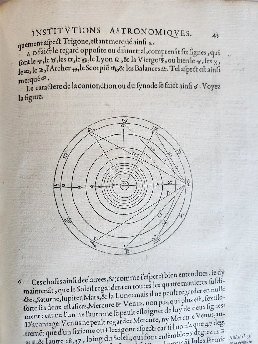 1557 ASTRONOMY ILLUSTRATED antique Les Institutions Astronomiques J.P. de Mesmes - 18