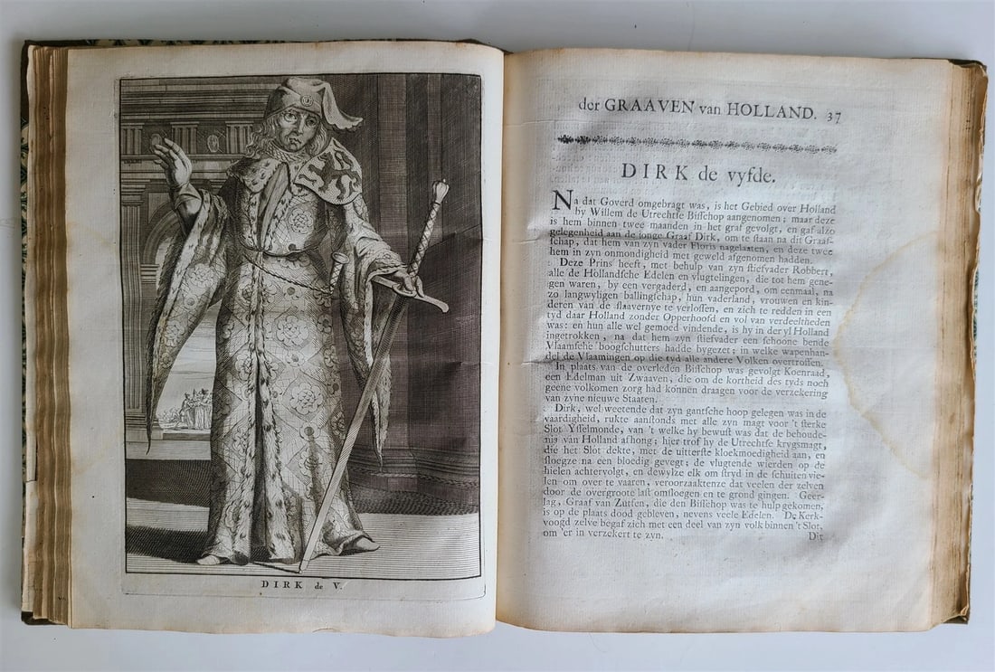 1744 NETHERLANDS Haarlem HISTORY antique FULLY ILLUSTRATED w/ 35 ENGRAVINGS - 13