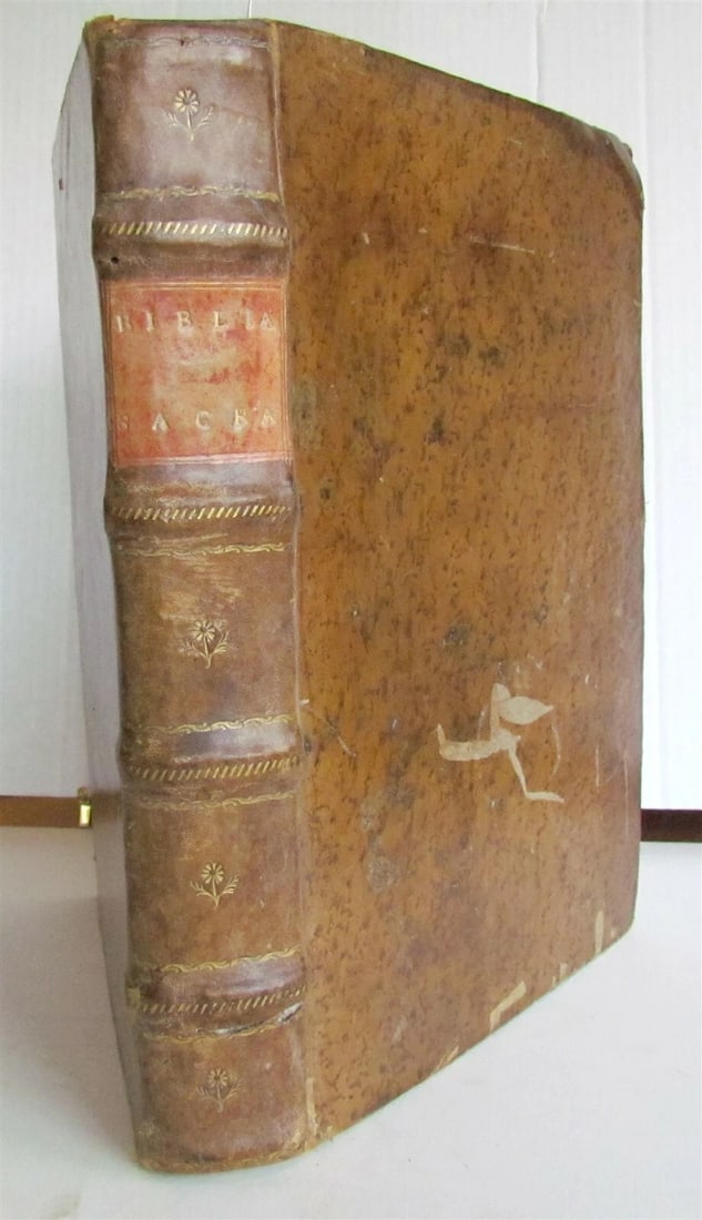 1529 BIBLE ILLUSTRATED TEXTUS BIBLIA antique FOLIO in LATIN RARE 16th CENTURY - 2