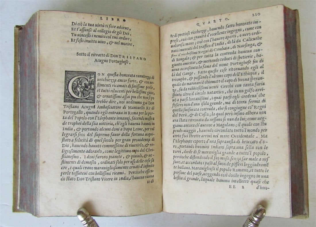 1557 MILITARY LEADERS BIOGRAPHIES antique by PAOLO GIOVIO VELLUM BOUND RARE - 8