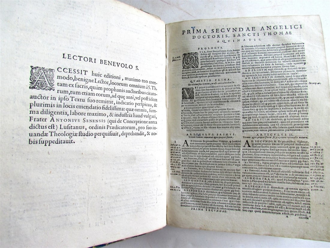1585-86 5 VOLUMES THOMAS AQUINAS antique Summa totius Theologiae - 9