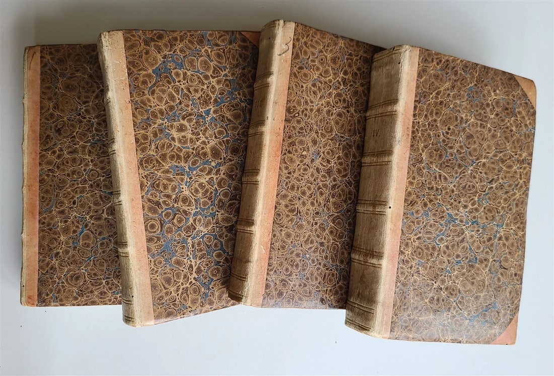 1789-92 PHILOSOPHY by J. ZIMMERMAN in DUTCH antique 4 VOLUMES illustrated - 13