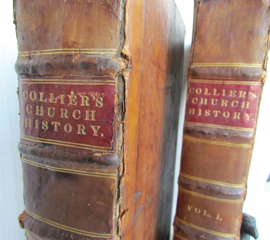 1714 2 FOLIO vols Ecclesiastical history of Great Britain antique in ENGLISH - 2