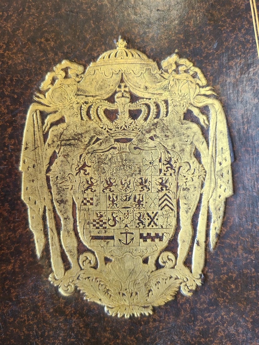 1703 WORLD HISTORY KING FRIEDRICH WILHELM I COAT OF ARMS antique ILLUSTRATED - 5