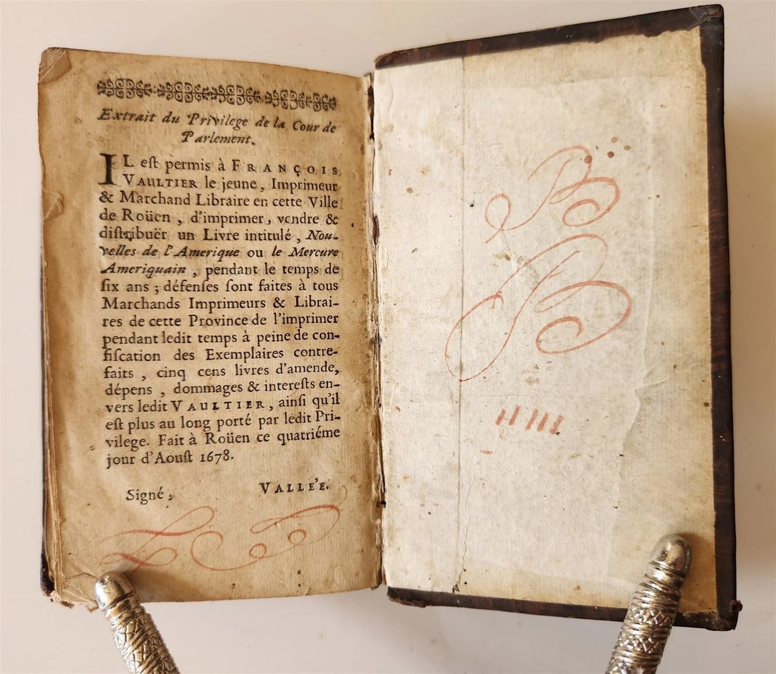1678 PIRACY BOOK Pirate Alexandre EXQUEMALIN antique Nouvelles de l'Amerique - 5