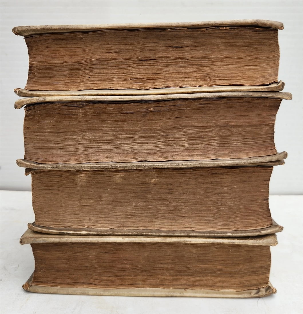 1727 OVID 4 VELLUM BOUND VOLUMES antique Publius Ovidius Naso - 16