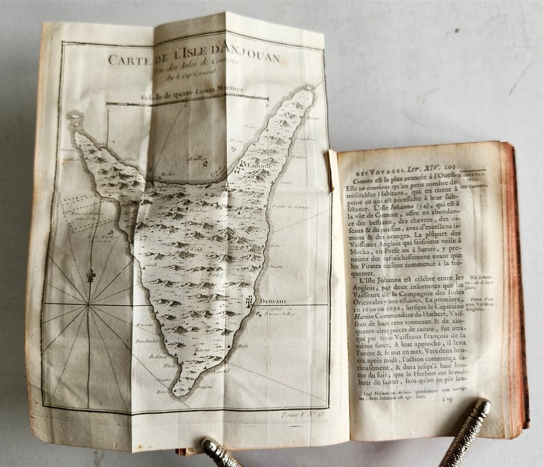 1749 HISTOIRE des VOYAGES antique vol. 18 CHINA & AFRICA illustrated MOZAMBIQUE - 14