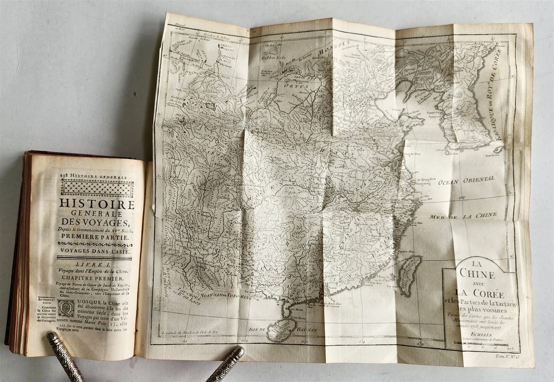 1749 HISTOIRE des VOYAGES antique vol. 18 CHINA & AFRICA illustrated MOZAMBIQUE - 16