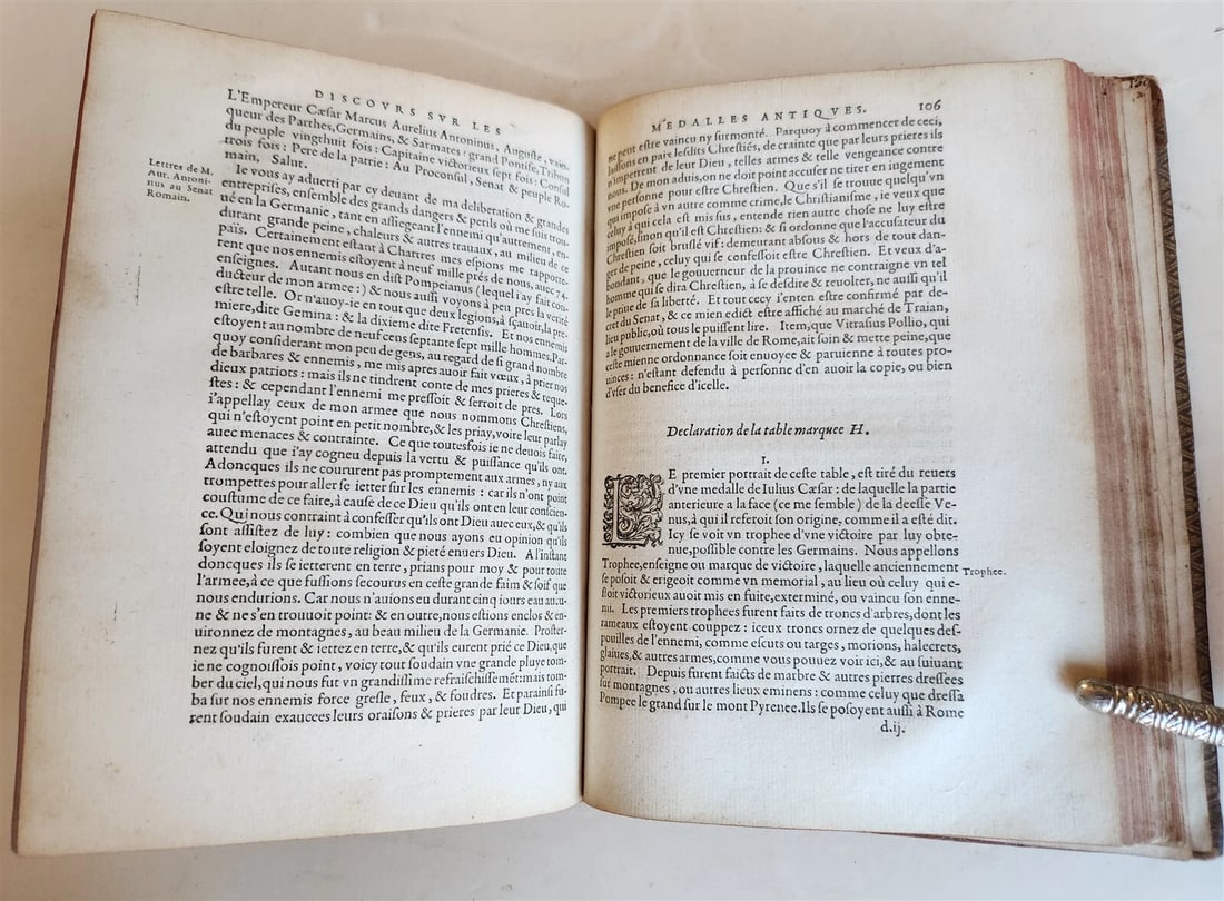 1579 NUMISMATICS Discours sur les Medallees et Graveures antique ILLUSTRATED - 10