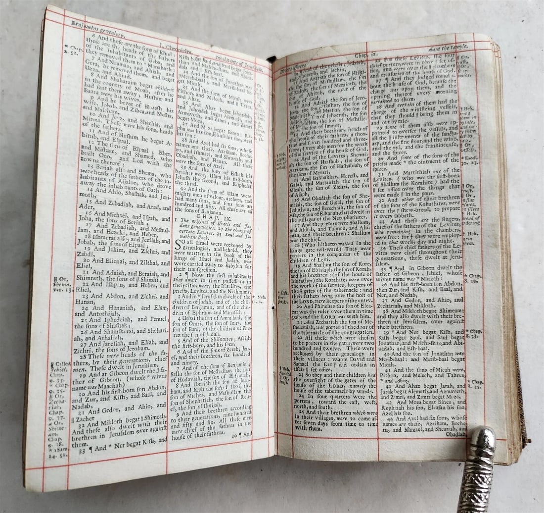 1695 BIBLE in ENGLISH OLD TESTAMENT Oxford: University printers antique - 5