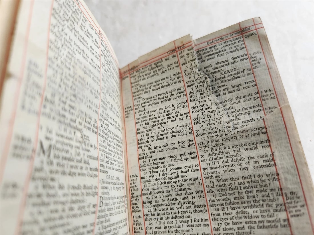 1695 BIBLE in ENGLISH OLD TESTAMENT Oxford: University printers antique - 8