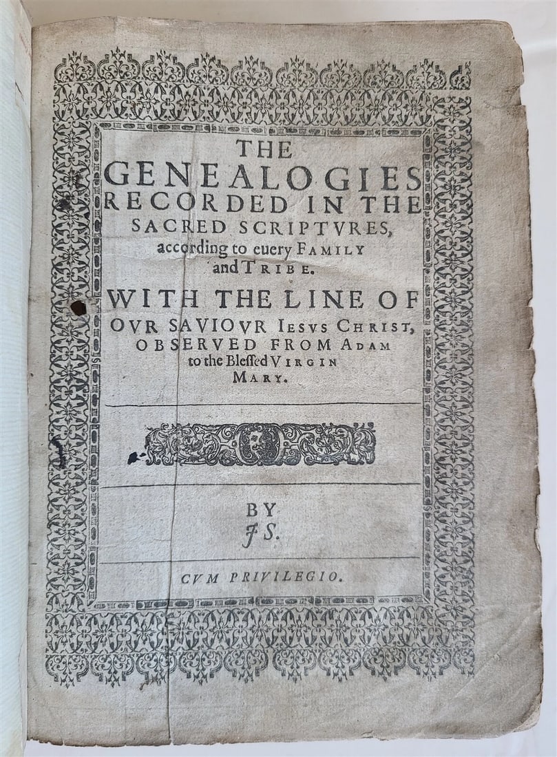 1630 BIBLE in ENGLISH Robert Barker & John Bill antique KING JAMES illustrated - 3