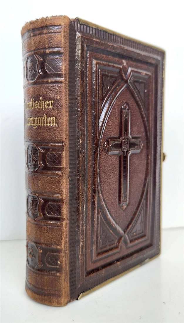 1871 GERMAN CATHOLIC PRAYER & DEVOTIONAL BOOK antique: BROT DES LEBENS (Bread of Life) Vollstandiges Andachtsbuch fur die Verehrer des allerheil. Altarssakramentes (Complete Prayer Book for the Adores of the Most Holy Sacrament of the Altar) by A.Leutner 