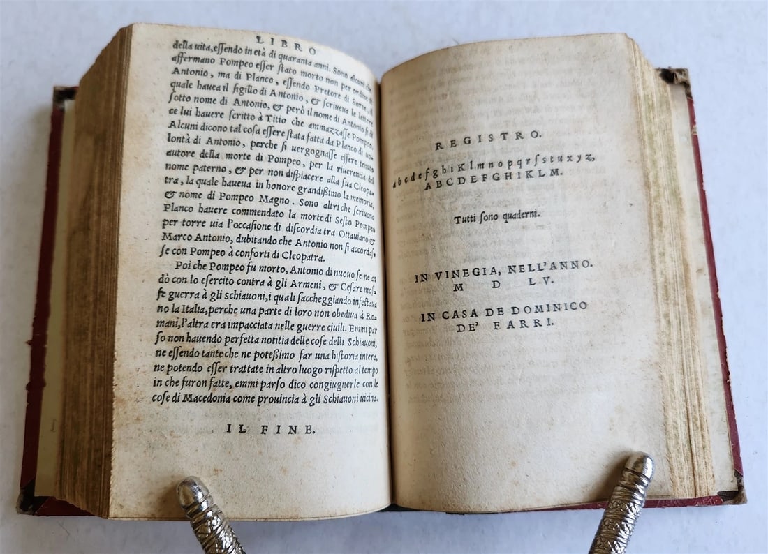 1555 ROMAN HISTORY by APPIAN antique Historia delle guerre esterne de romani - 6