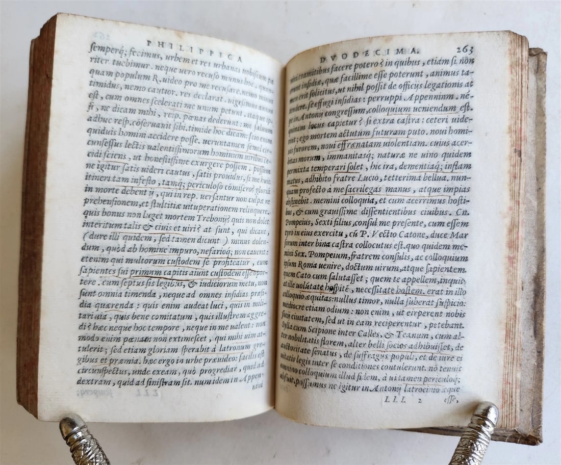 1559 ALDUS PRESS CICERO edited by Paolo Manuzio antique VELLUM 16th CENT. Aldine - 11