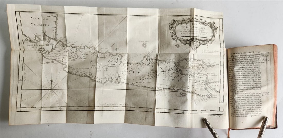1750 HISTOIRE des VOYAGES antique V.29 INDONESIA JAVA SUMATRA ISLAND illustrated: HISTOIRE GENERALE des VOYAGES ou NOUVELLE COLLECTION de toutes les relations de voïages par mer et par terre, Qui ont ete publiees jusqu'a present dans les differentes Langues des toutes les
