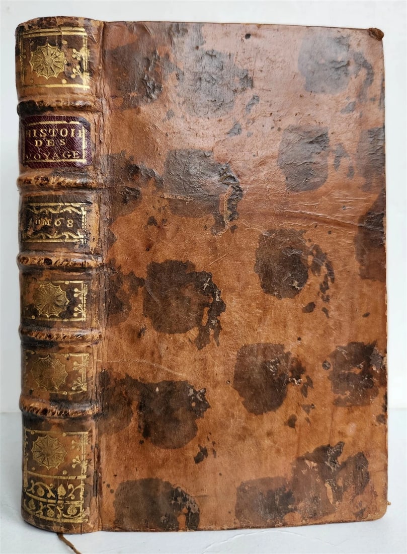 1766 HISTOIRE des VOYAGES antique MEXICO NEW GUINEA INDIA PATAGONIA illustrated - 2