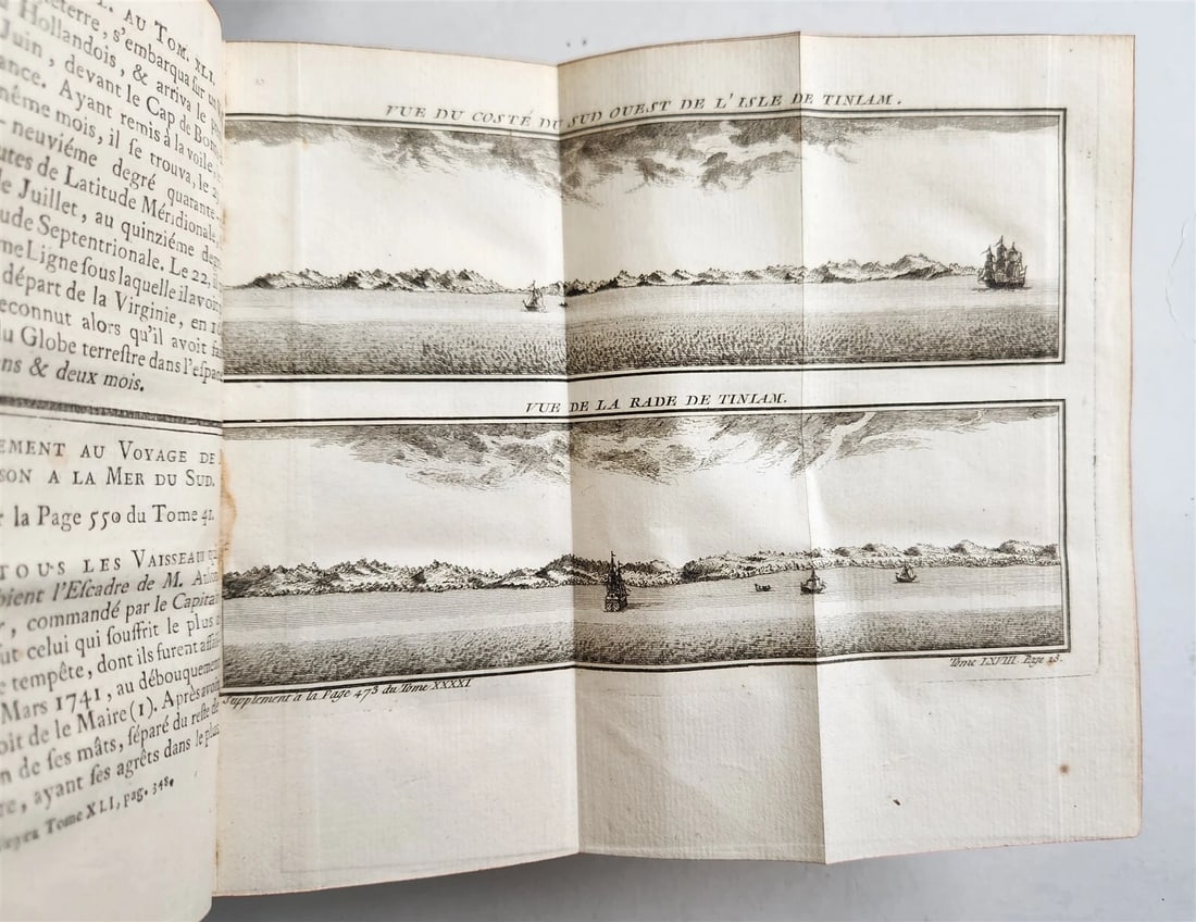 1766 HISTOIRE des VOYAGES antique MEXICO NEW GUINEA INDIA PATAGONIA illustrated - 3
