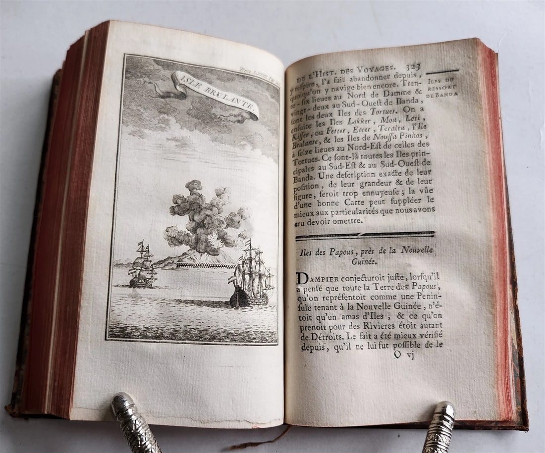 1766 HISTOIRE des VOYAGES antique MEXICO NEW GUINEA INDIA PATAGONIA illustrated - 7