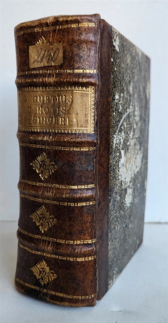 1757 LIFE of ALEXANDER THE GREAT by Curtius Rufus antique ILLUSTRATED w/ MAP - 3
