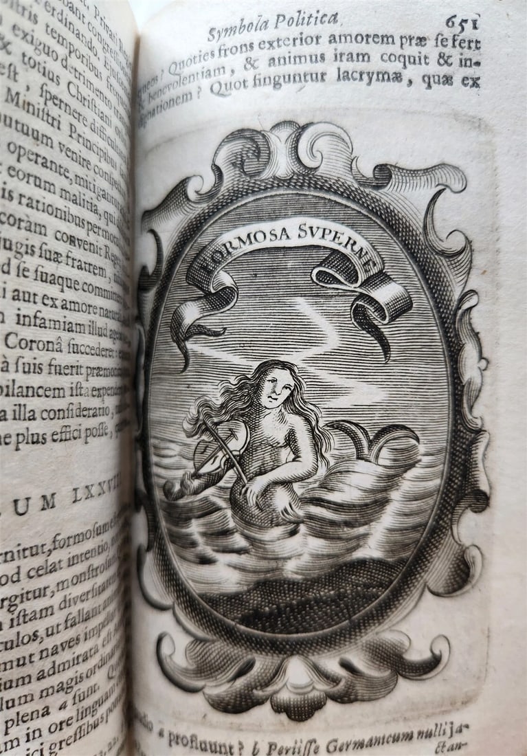 1659 EMBLEMATA by SAAVEDRA FAJARDO antique VELLUM BINDING ILLUSTRATED - 15
