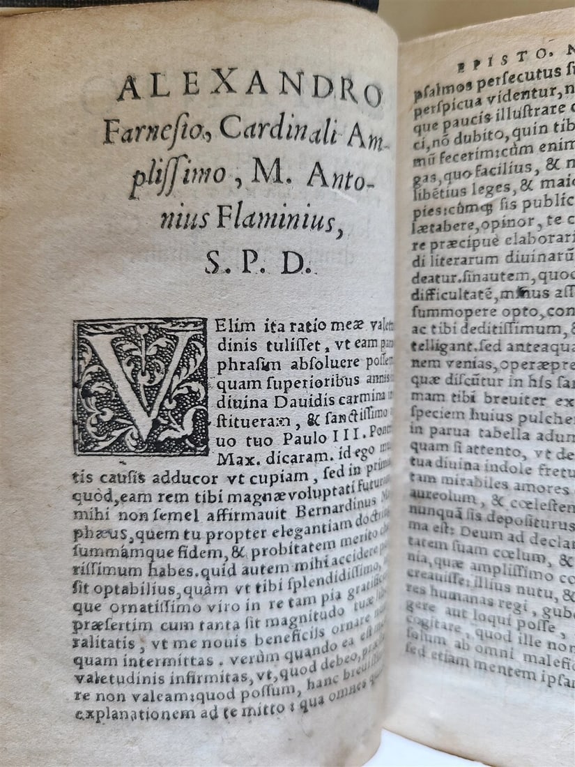 1547 M.ANTONII FLAMINII BOOK of PSALMS COMMENTARY ANTIQUE Marcus A. Flaminius - 3