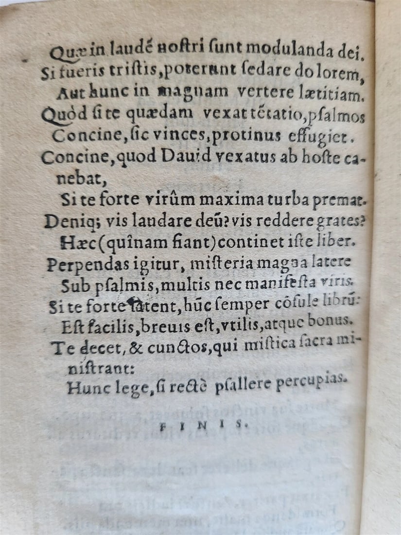 1547 M.ANTONII FLAMINII BOOK of PSALMS COMMENTARY ANTIQUE Marcus A. Flaminius - 5