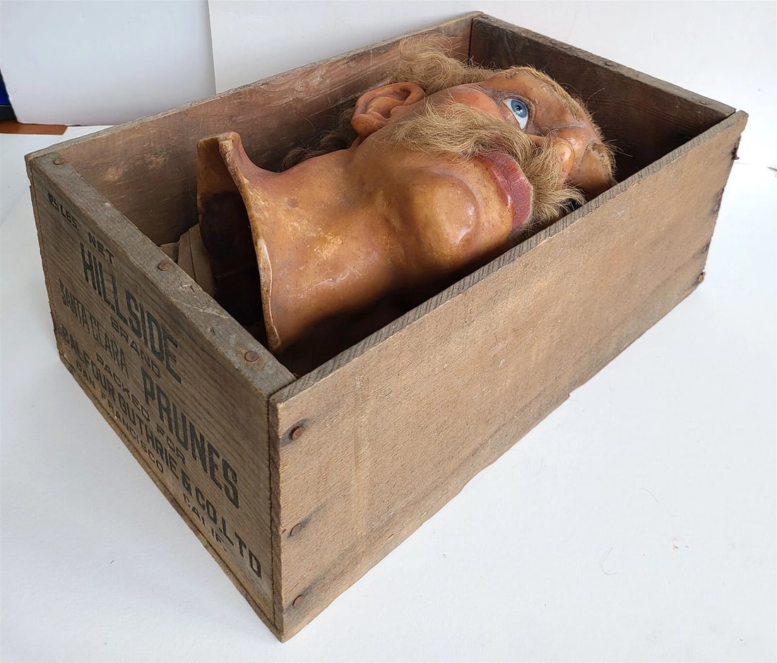 ANTIQUE WAX MANNEQUIN HEAD rare LIFE SIZE tortured soul - 9