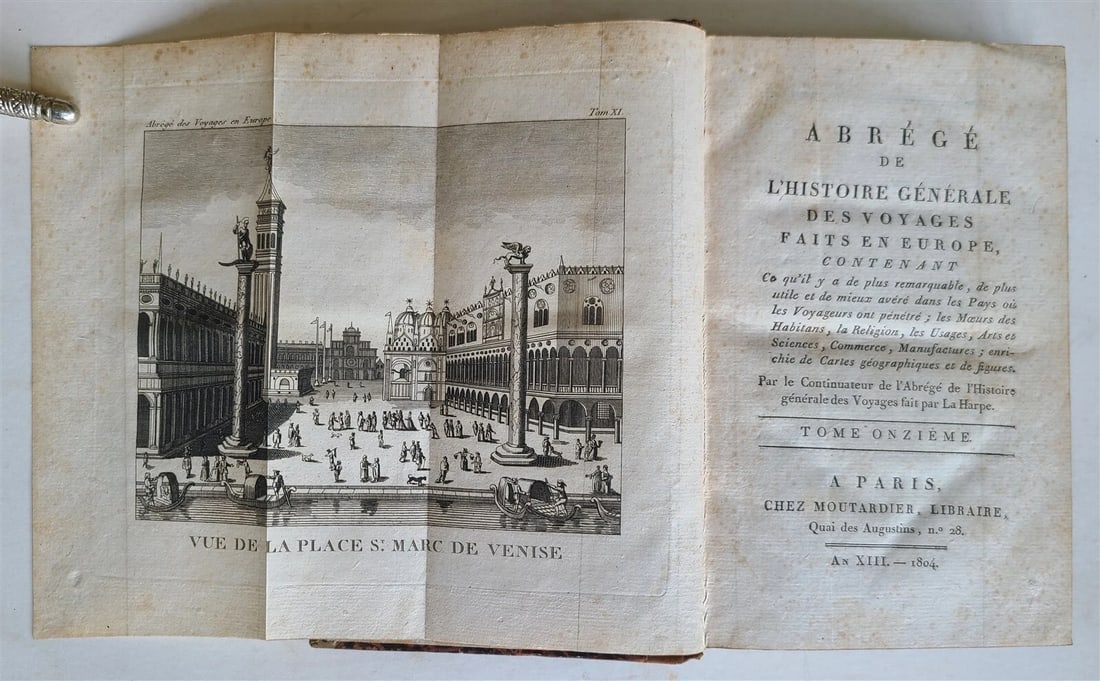 1803-1804 HISTORY of VOYAGES 12 VOLUMES SET ILLUSTRATED ANTIQUE in FRENCH - 14