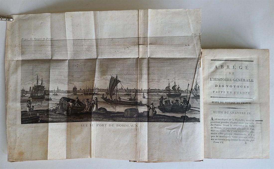1803-1804 HISTORY of VOYAGES 12 VOLUMES SET ILLUSTRATED ANTIQUE in FRENCH - 9