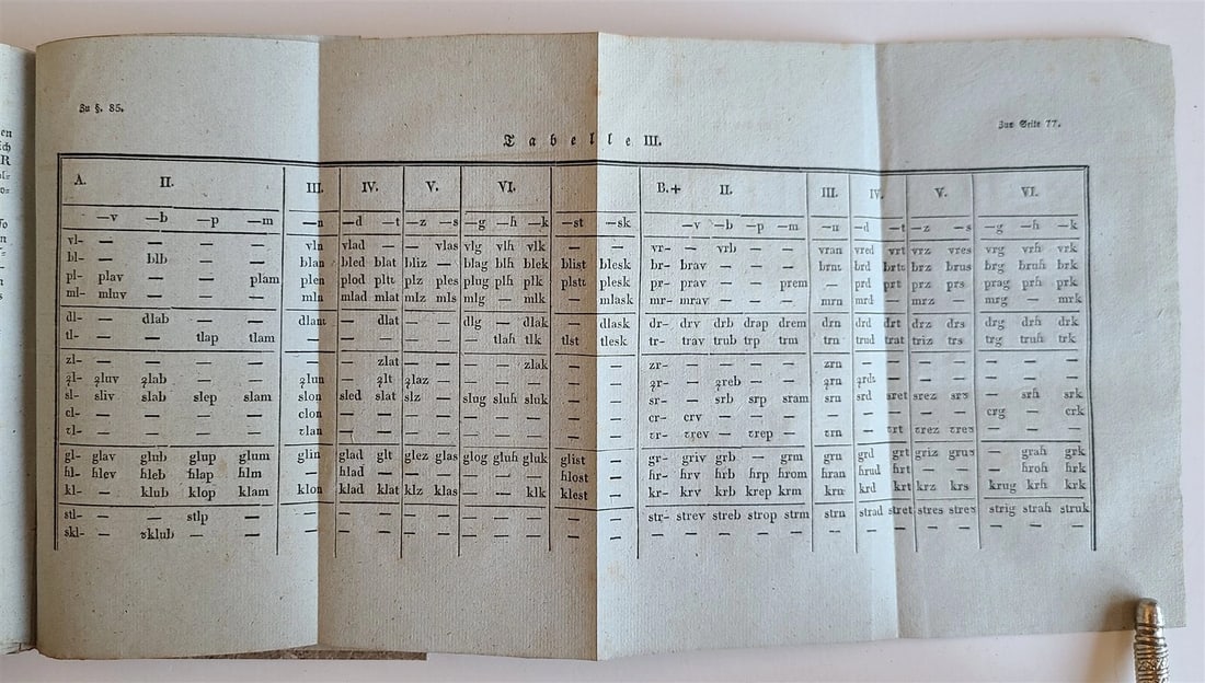 1833 GENERAL ETYMOLOGY of SLAVIC LANGUAGES in GERMAN antique - 5