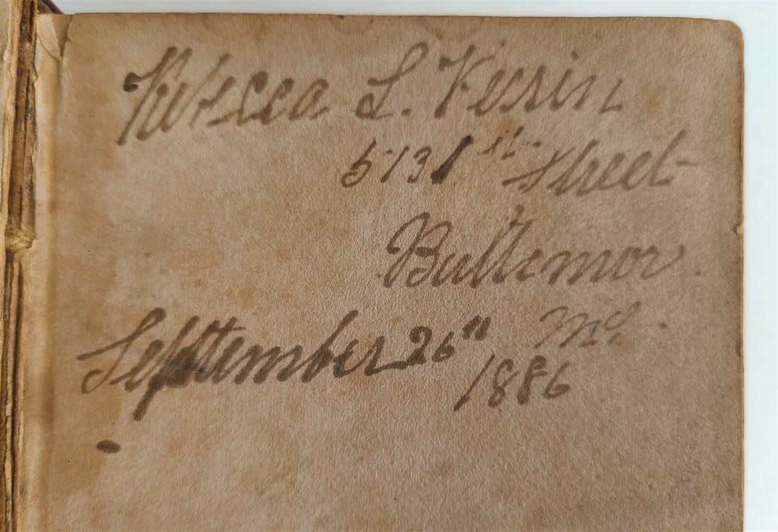 1815 BOOK of COMMON PRAYER & PSALTER in ENGLISH antique BALTIMORE Americana - 5