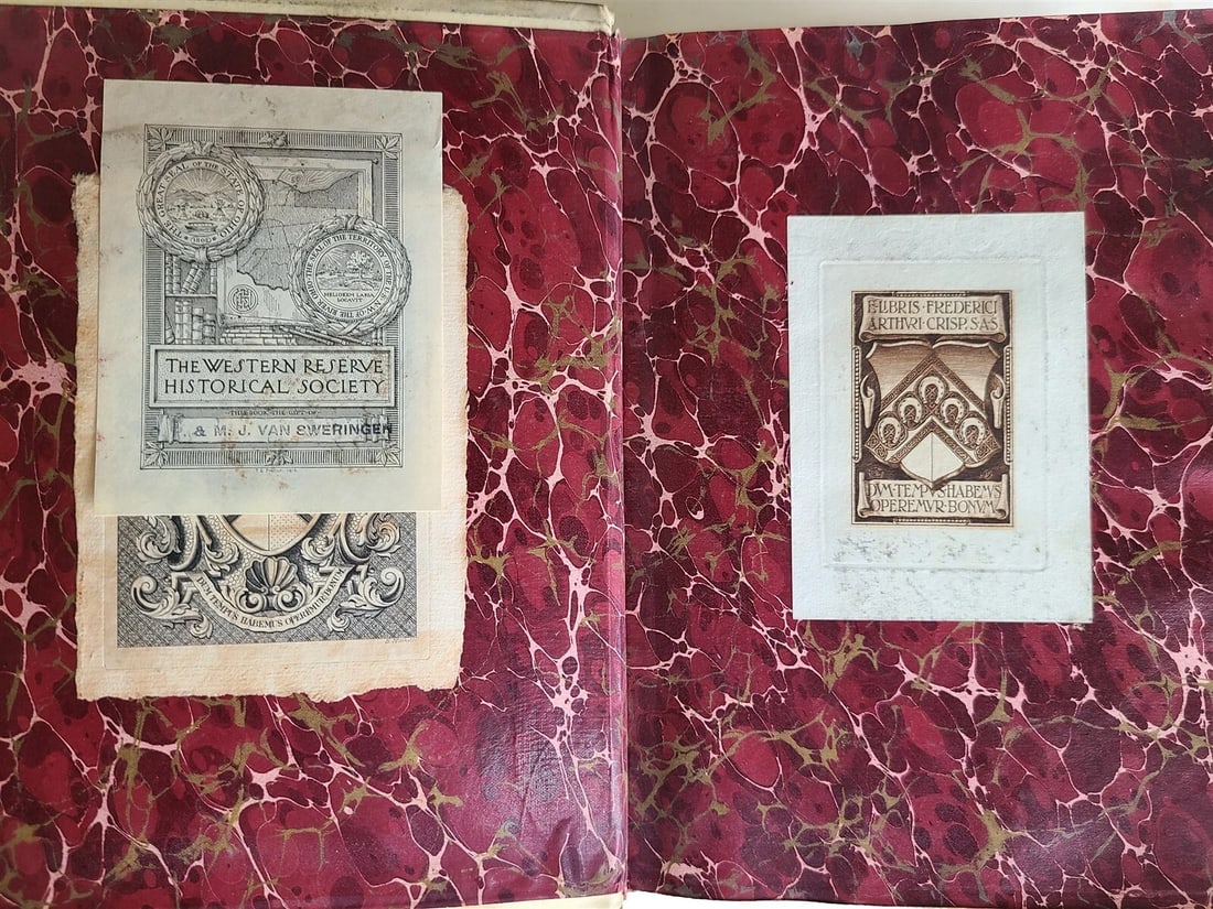 1877 GENEALOGICAL MEMOIRS of THOMAS CRANMER & THOMAS WOOD antique VELLUM BOUND - 13
