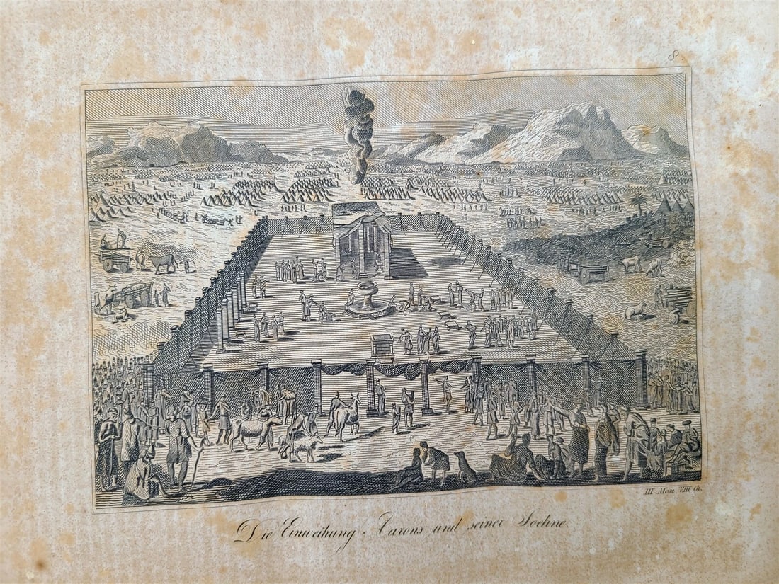 1829 BIBLE in GERMAN antique AMERICANA Philadelphia ILLUSTRATED w/ MAPS - 8