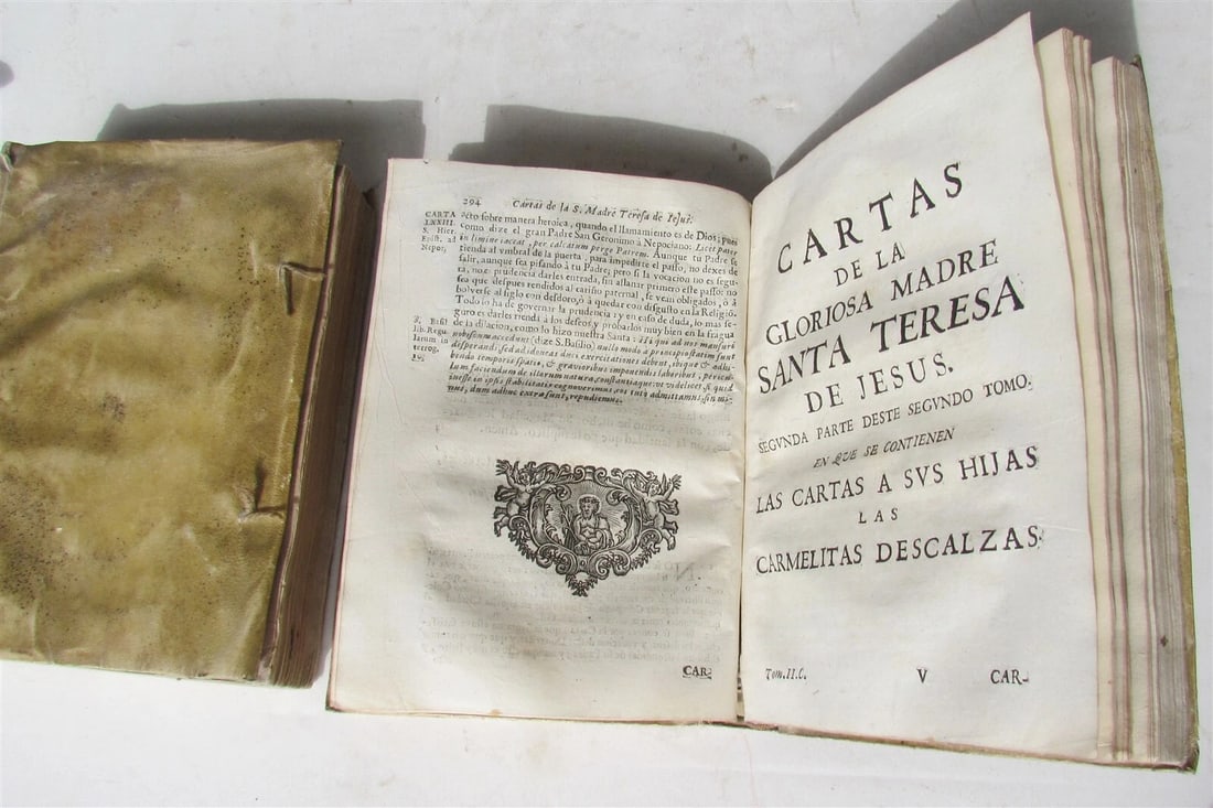 1724 2 volumes Cartas de Santa Teresa de Jesus by Teresa of Ávila antique books - 6