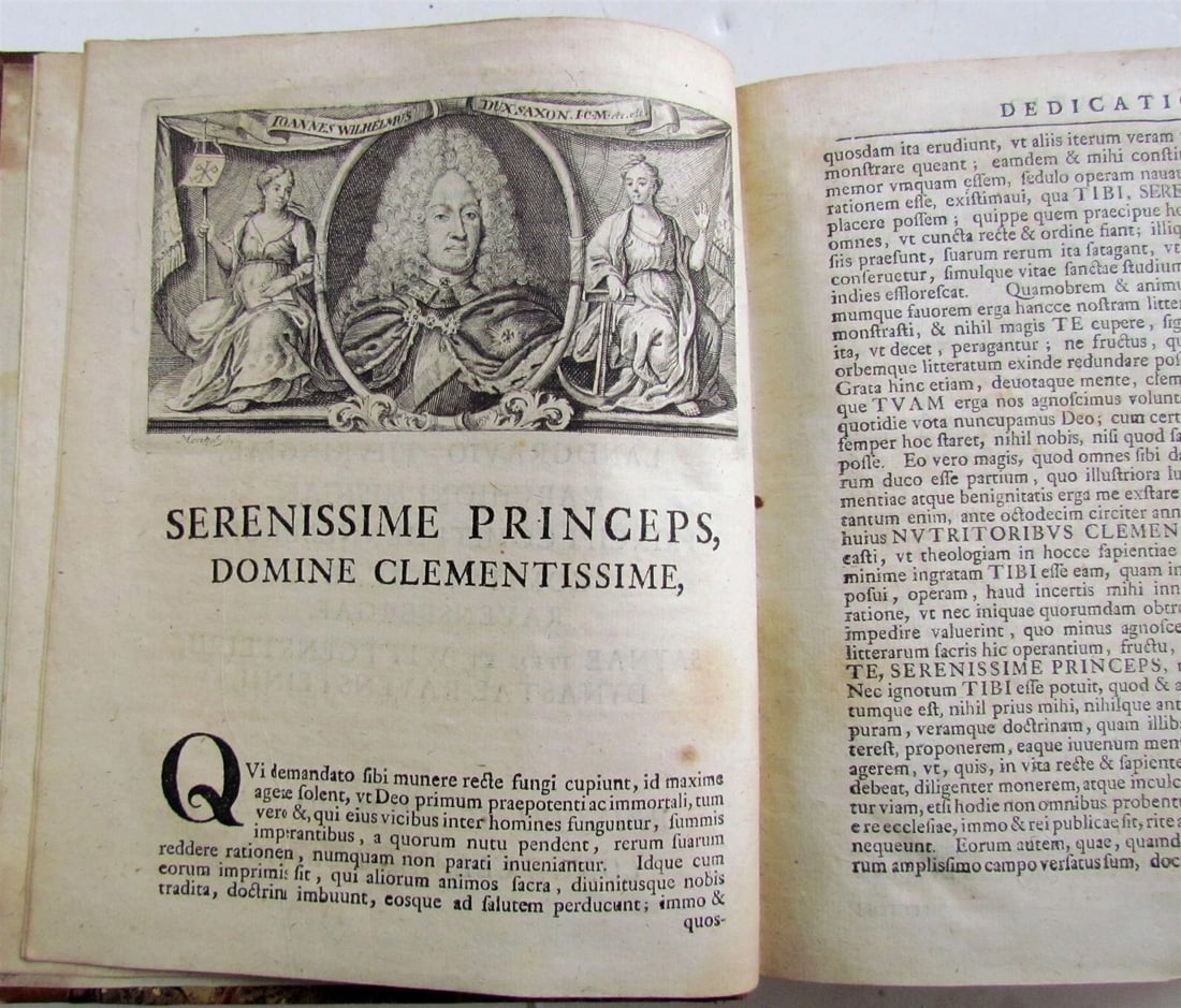 1724 IO. FRANCISCI BUDDEI INSTITUTIONES THEOLOGIAE DOGMATICAE antique - 3