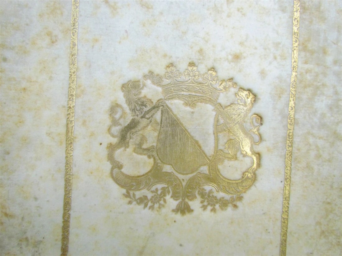 1780 Propertius POETRY Elegiarum UTRECHT ARMORIAL VELLUM BINDING antique - 5