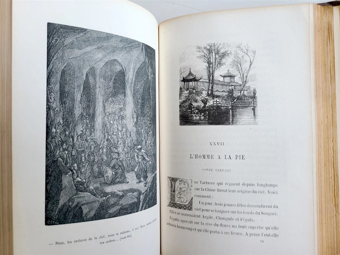 1880s CONTES de TOUS PAYS par EMILE CHASLES antique ILLUSTRATED - 6