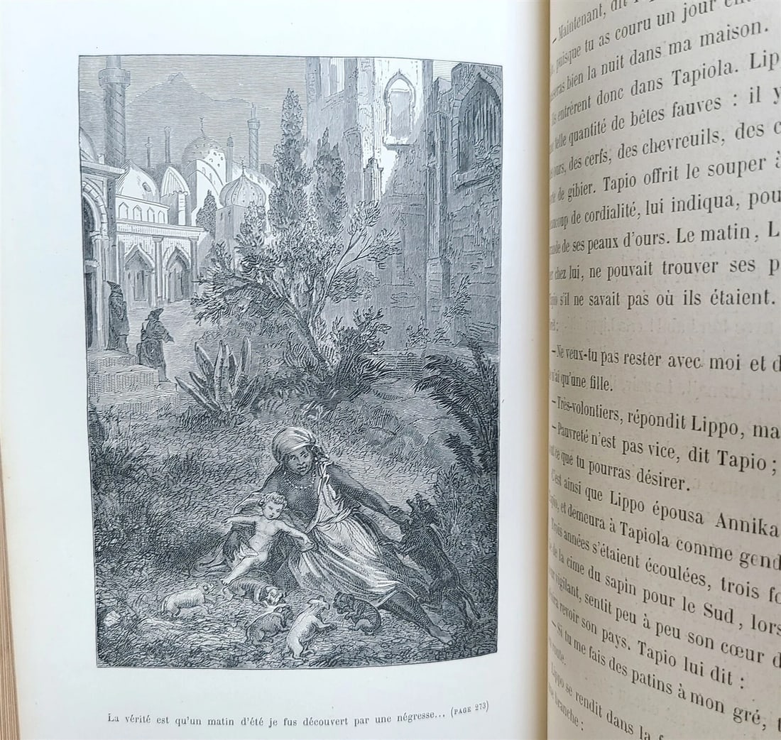 1880s CONTES de TOUS PAYS par EMILE CHASLES antique ILLUSTRATED - 9
