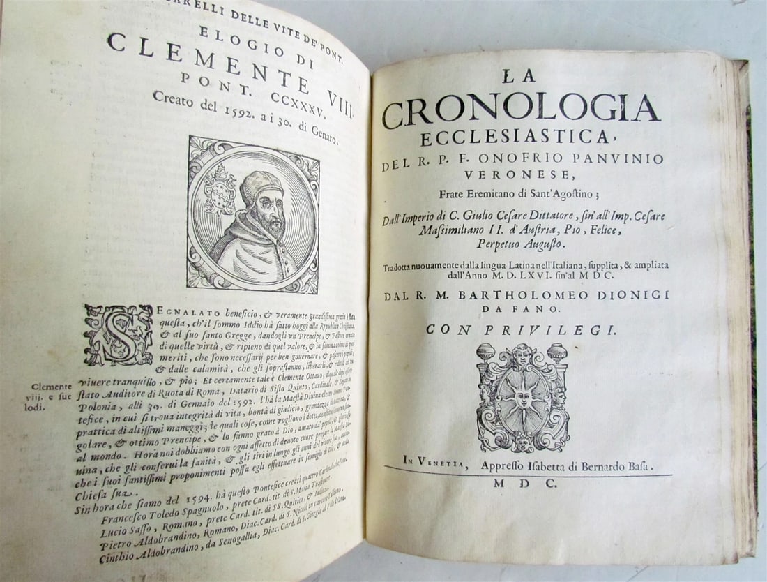 1600 BARTOLOMEO PLATINA LIVES of POPES antique 16th CENTURY ILLUSTRATED - 10