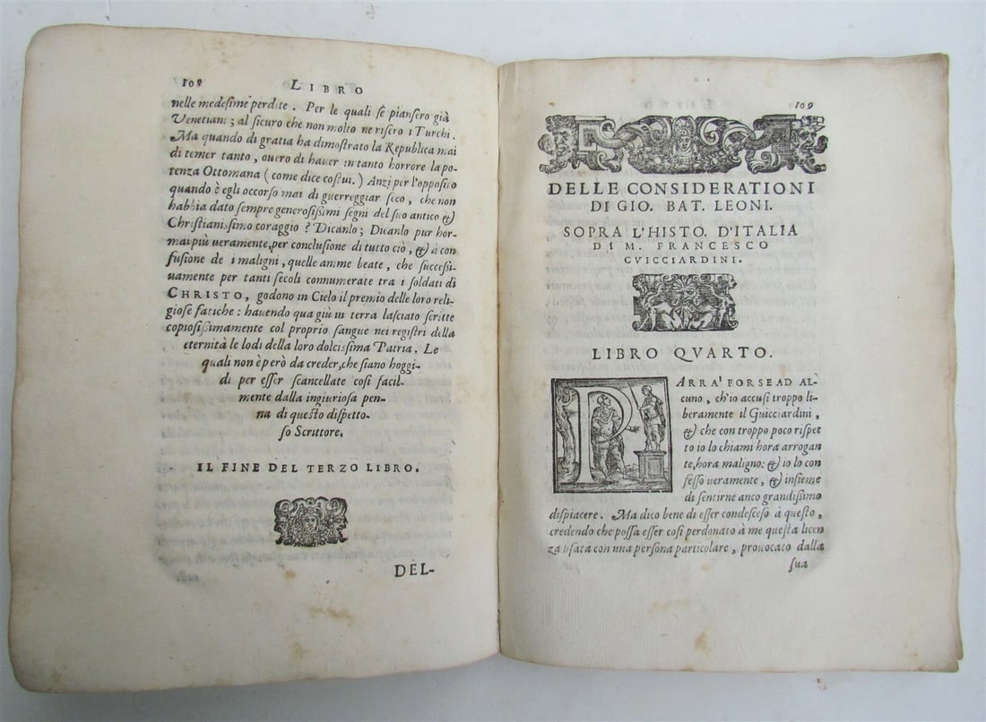 1583 ITALIAN HISTORY by LEONI Giovanni Battista antique 16th CENTURY - 4