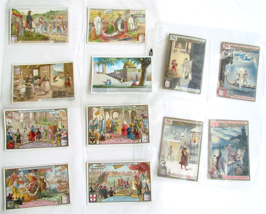 LIEBIG COMPANY 131 TRADE CARDS COLLECTION antique - 11