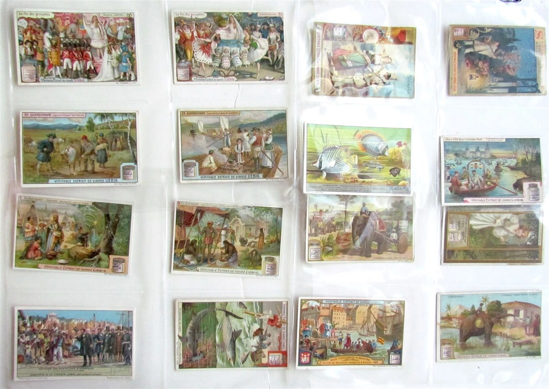 LIEBIG COMPANY 131 TRADE CARDS COLLECTION antique - 4
