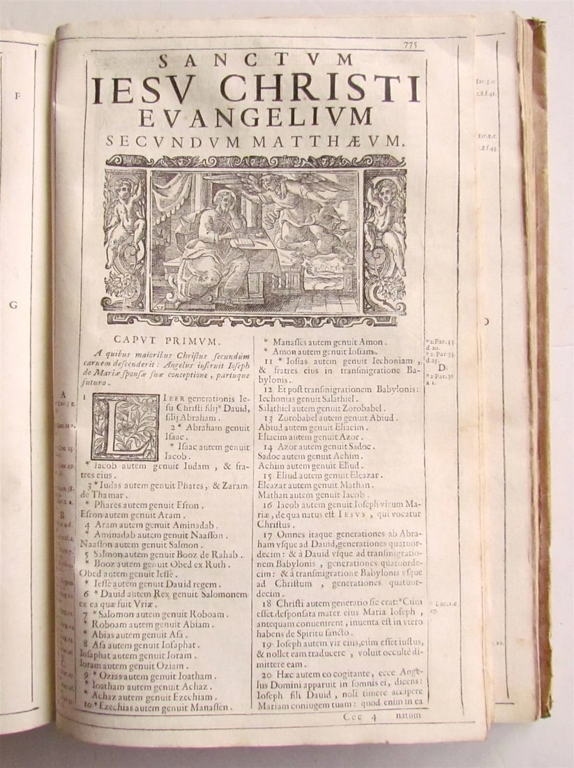 1688 BIBLE ILLUSTRATED BIBLIA SACRA antique VELLUM BOUND - 10