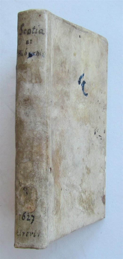1627 SCOTLAND ELZEVIER PRESS antique VELLUM Respublica Scotiae et Hiberniae - 2
