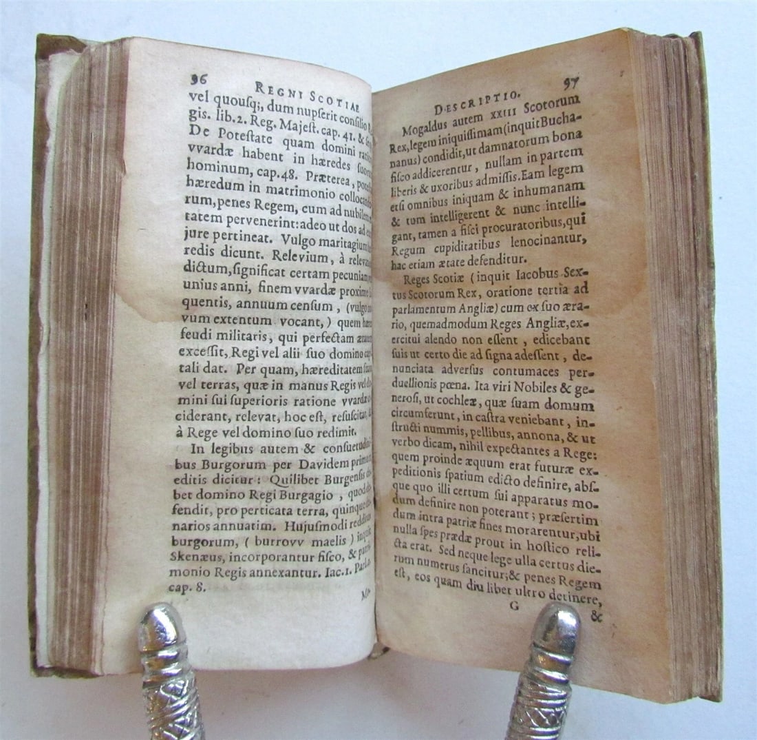 1627 SCOTLAND ELZEVIER PRESS antique VELLUM Respublica Scotiae et Hiberniae - 3