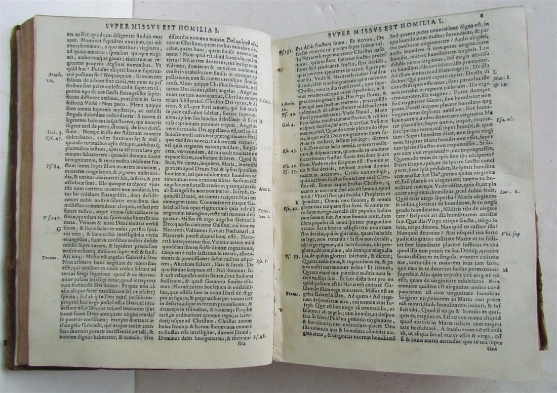 1583 2 volumes ANTIQUE 16th century D.BERNARDI OPERA Bernard of Clairvaux VENICE - 10